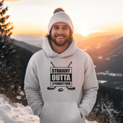 Introducing the ultimate hockey player gift - the Straight Outta The Penalty Box hockey hoodie! You'll be the coolest kid on the rink with this hilarious and stylish hoodie. Whether you're a hockey player or just a fan of the game, this funny hockey hoodie is the perfect addition to your wardrobe.