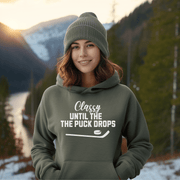 This funny hockey hoodie is perfect for all the classy players out there who know how to keep it cool until the puck drops. Made from the finest materials, this hoodie is the perfect gift for any hockey player who wants to show off their sense of humor.