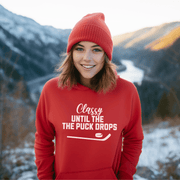This funny hockey hoodie is perfect for all the classy players out there who know how to keep it cool until the puck drops. Made from the finest materials, this hoodie is the perfect gift for any hockey player who wants to show off their sense of humor.