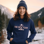 Looking for a hilarious way to show your love for Canadian hockey? Look no further than The EH Team hockey hoodie! This gender neutral hoodie is perfect for all hockey players, fans, and anyone who loves a good puck joke. Made from the comfiest material this side of the border, The EH Team hoodie will keep you warm and cozy on even the chilliest of rinks. And with its witty play on words, you'll be the envy of all your hockey buddies. 
