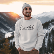 This sweatshirt was created with a purpose - to spread the message of self-love and motivation. Perfect for those days when you need a little extra boost, this cozy sweatshirt will remind you that you are created with a purpose and that purpose is to love yourself! 