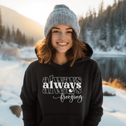 Introducing our new gender-neutral hoodie, the perfect solution for those who are always, always, always freezing! Made from the softest materials, this hoodie is as cozy as a warm hug from your grandma. 
