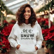 Introducing the perfect hoodie for those who are over the snow but still want to look cool and trendy - the Let It Snow Somewhere Else Hoodie! This gender-neutral hoodie is made from the softest fabric known to humankind and is designed to keep you warm and cozy all winter long.