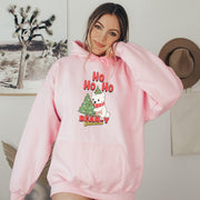 Our hoodie features a cute cartoon bear decorating a Christmas tree with the words "Bear-y Christmas" written in bold letters. It's a pun-tastic play on words that is sure to make you chuckle. 