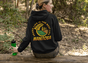 Introducing the perfect addition to your wardrobe, the gender-neutral Harvest Hoodie with a Prairie Life Is The Best Life-Manitoba graphic! This Canada Sweater is made with high-quality materials and is designed to keep you warm and cozy during the cooler months. Featuring a beautiful graphic of a farmer's field with wheat, this hoodie pays homage to the stunning nature that surrounds us.