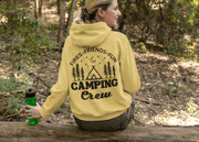 Introducing our versatile and stylish gender-neutral hoodie, perfect for any camping enthusiast! The back features a beautiful nature scene, reminding you of the great outdoors, while the saying "Camping Crew-Fire, Friends, Fun" adds a touch of humor and camaraderie to your adventures. The front simply states "Camping Crew," making it clear that you're part of a like-minded community. 