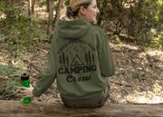 Introducing our versatile and stylish gender-neutral hoodie, perfect for any camping enthusiast! The back features a beautiful nature scene, reminding you of the great outdoors, while the saying "Camping Crew-Fire, Friends, Fun" adds a touch of humor and camaraderie to your adventures. The front simply states "Camping Crew," making it clear that you're part of a like-minded community. 