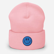 Looking for a beanie that will make you smile every time you put it on? Look no further than our gender-neutral beanie with an embroidered happy face! 