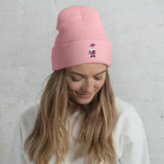  This gender-neutral beanie features a cute Santa holding a Stanley water bottle and sporting a trendy belt bag! We don't know about you, but we're pretty sure this beanie is the missing piece in our lives that we've been searching for. 