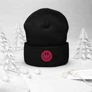 Introducing the ultimate mood booster for your head - the gender neutral Beanie with an embroidered happy face! This beanie is the perfect accessory for anyone looking to add a little bit of sunshine to their day.