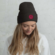 Introducing the ultimate mood booster for your head - the gender neutral Beanie with an embroidered happy face! This beanie is the perfect accessory for anyone looking to add a little bit of sunshine to their day.