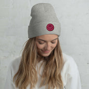 Introducing the ultimate mood booster for your head - the gender neutral Beanie with an embroidered happy face! This beanie is the perfect accessory for anyone looking to add a little bit of sunshine to their day.