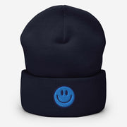 Looking for a beanie that will make you smile every time you put it on? Look no further than our gender-neutral beanie with an embroidered happy face! 