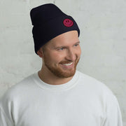 Introducing the ultimate mood booster for your head - the gender neutral Beanie with an embroidered happy face! This beanie is the perfect accessory for anyone looking to add a little bit of sunshine to their day.
