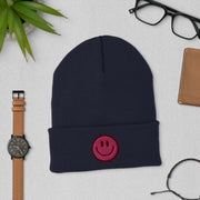 Introducing the ultimate mood booster for your head - the gender neutral Beanie with an embroidered happy face! This beanie is the perfect accessory for anyone looking to add a little bit of sunshine to their day.