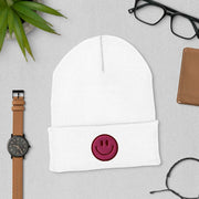 Introducing the ultimate mood booster for your head - the gender neutral Beanie with an embroidered happy face! This beanie is the perfect accessory for anyone looking to add a little bit of sunshine to their day.