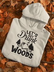 Introducing the perfect hoodie for all your outdoor adventures (and indoor shenanigans)! Our gender neutral hoodie features a hilarious camping graphic and the rallying call of every true adventurer: "Let's Get Drunk in The Woods". Not only is it comfortable and stylish, but it also doubles as a handy reminder of your priorities on your next camping trip. So whether you're roughing it in the great outdoors or just enjoying a cozy night in, this hoodie is sure to be your go-to choice