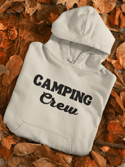 Introducing our versatile and stylish gender-neutral hoodie, perfect for any camping enthusiast! The back features a beautiful nature scene, reminding you of the great outdoors, while the saying "Camping Crew-Fire, Friends, Fun" adds a touch of humor and camaraderie to your adventures. The front simply states "Camping Crew," making it clear that you're part of a like-minded community. 