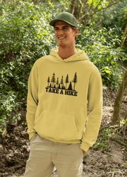 Introducing our gender-neutral hoodie featuring a stunning forest scene and the motivational slogan "Take A Hike". This cozy and stylish hoodie is perfect for any adventure seeker, whether hitting the trails for a day hike or embarking on a longer journey. 