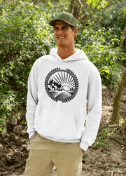 This gender-neutral hoodie features a stunning Manitoba farmers field graphic with a breathtaking sunset, which captures the essence of the province's beauty. 