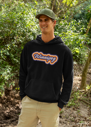 This gender-neutral hoodie with a rainbow Winnipeg graphic is the perfect way to show off your love for this vibrant city while staying stylish and comfortable.