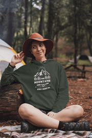 Introducing our new gender-neutral hoodie, perfect for outdoor enthusiasts! Featuring a mountain theme and the inspiring quote "The Mountains Are Calling And I Must Go", this hoodie is made with high-quality materials to keep you warm and comfortable on your next adventure. 