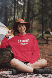 Introducing our versatile and stylish gender-neutral hoodie, perfect for any camping enthusiast! The back features a beautiful nature scene, reminding you of the great outdoors, while the saying "Camping Crew-Fire, Friends, Fun" adds a touch of humor and camaraderie to your adventures. The front simply states "Camping Crew," making it clear that you're part of a like-minded community.