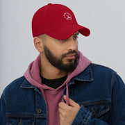 C & Win Sports Proudly Canadian Hockey Dad Hat Cranberry - C & Win Sports