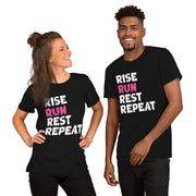 C & Win Sports Rise, Run, Rest, Repeat T-Shirt - C & Win Sports