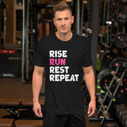 C & Win Sports Rise, Run, Rest, Repeat T-Shirt - C & Win Sports