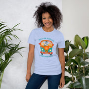 C & Win Sports Just A Girl & Her Cats T-Shirt Heather Blue / S - C & Win Sports