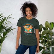 C & Win Sports Just A Girl & Her Cats T-Shirt Heather Forest / S - C & Win Sports