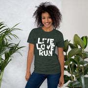 C & Win Sports Live Love Run T-Shirt Heather Forest / S - C & Win Sports