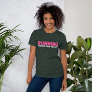 C & Win Sports RUNNING-Cheaper Than Therapy T-Shirt Heather Forest / S - C & Win Sports