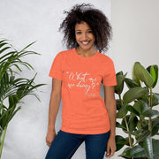 C & Win Sports "What Are We Doing?" T-Shirt Heather Orange / S - C & Win Sports