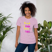 C & Win Sports Beach Hair Don't Care T-Shirt Heather Prism Lilac / XS - C & Win Sports