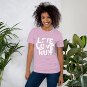 C & Win Sports Live Love Run T-Shirt Heather Prism Lilac / XS - C & Win Sports