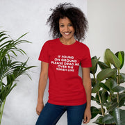 C & Win Sports IF FOUND ON THE GROUND T-Shirt Red / XS - C & Win Sports