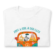 C & Win Sports Just A Girl & Her Cats T-Shirt - C & Win Sports