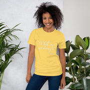 C & Win Sports "What Are We Doing?" T-Shirt Yellow / S - C & Win Sports