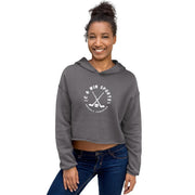 C & Win Sports Proudly Canadian Hockey Crop Hoodie Storm / S - C & Win Sports