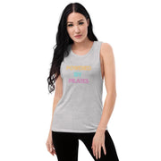 C & Win Sports Powered By Pilates Muscle Tank Athletic Heather / S - C & Win Sports